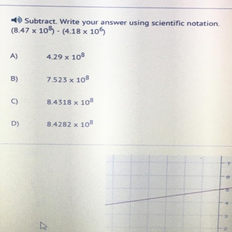 Subtract. Write your answer using scientific notation (8.47 x 103 - (4.18 x 109 4.29 x-example-1