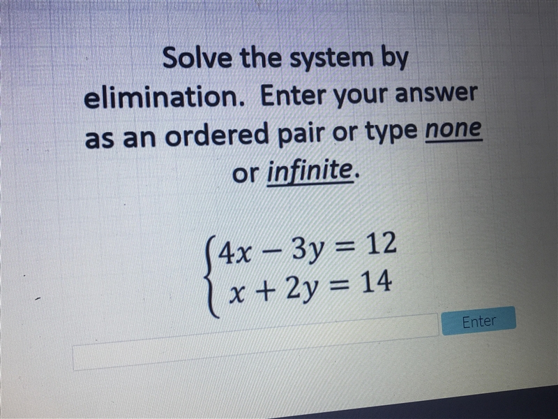 How do i solve this using elimination-example-1