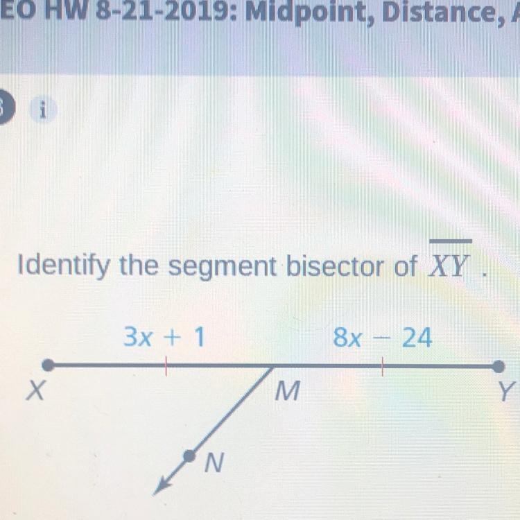 In the diagram, the length of Line XY is ___.-example-1