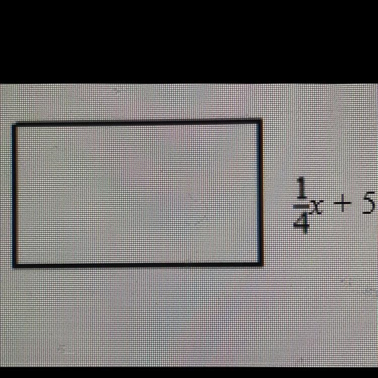 The expression 3 1/2x + 18 represents the perimeter of the rectangle shown. Write-example-1