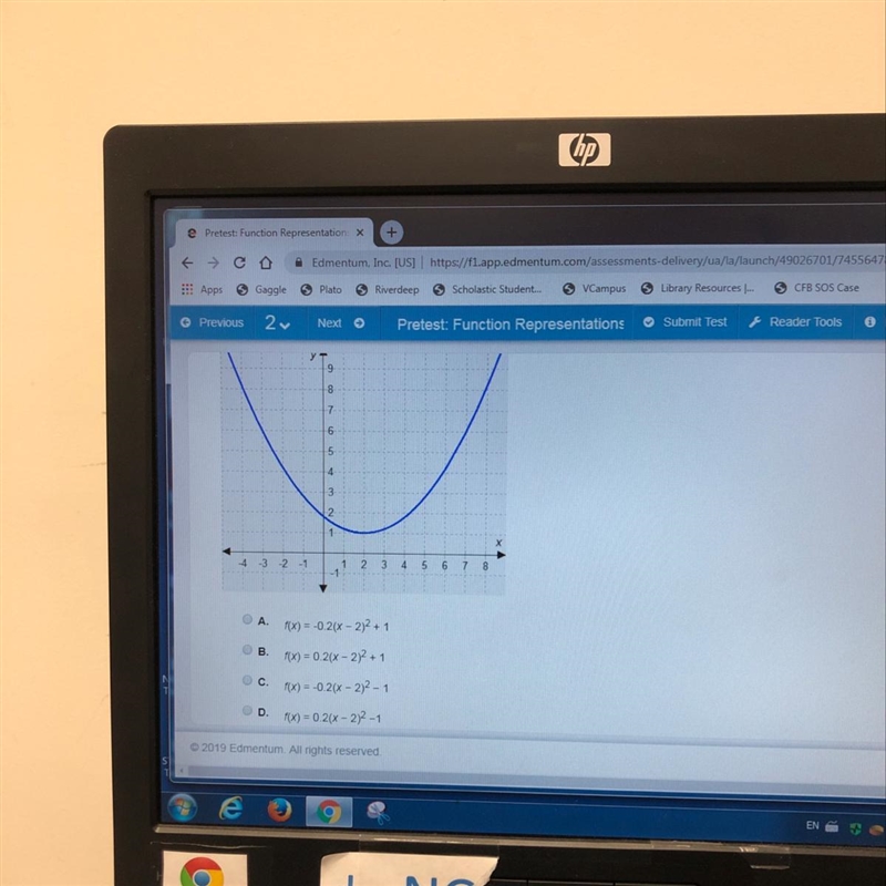 What function does this graph represent?-example-1