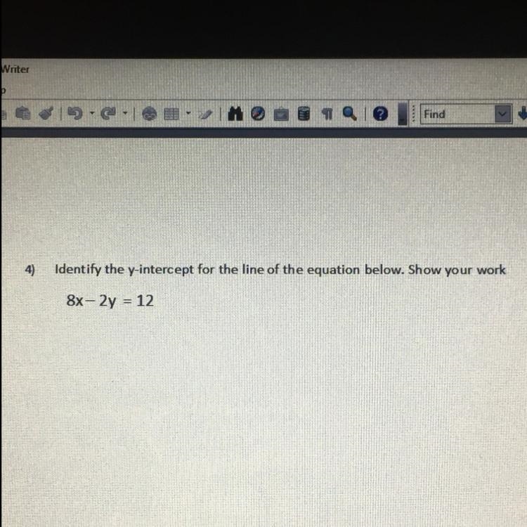 15 POINTS HELP!! Identify the y-intercept for the line of the equation below. Show-example-1