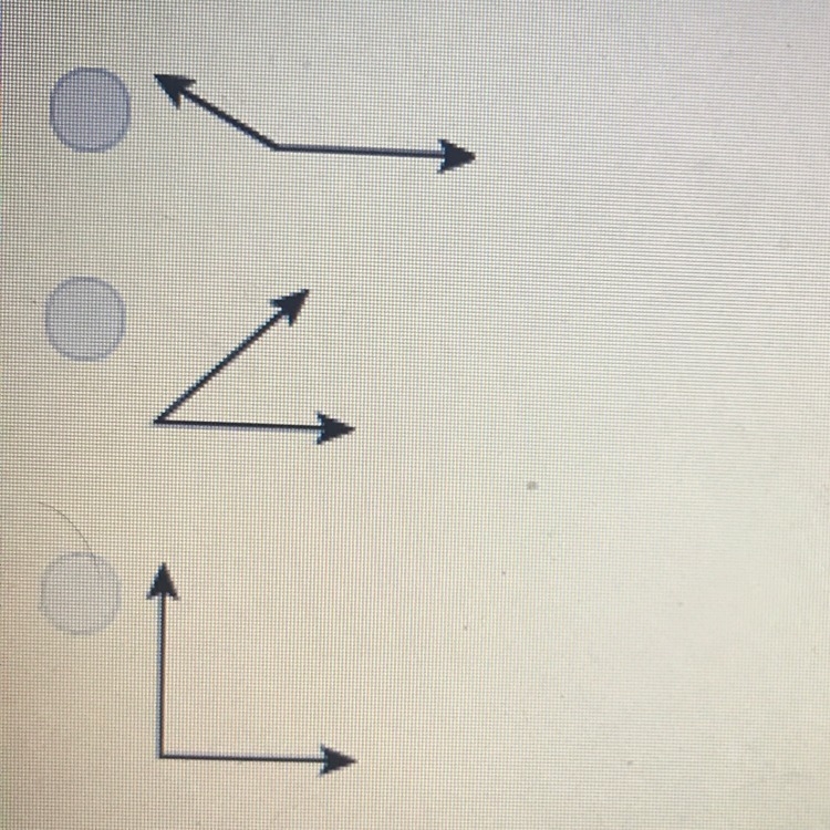 Which angle appears to be an obtuse angle-example-1