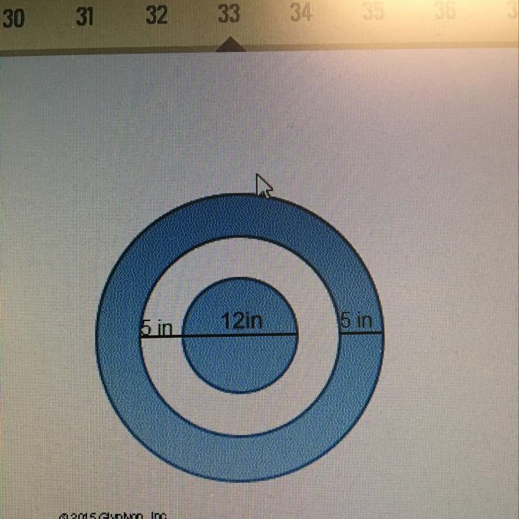 Using the figure of the bullseye above, what is probability that a shooter will hit-example-1