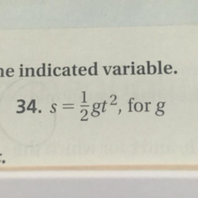 Solve the formula for the indicated variable. show work. please & thank you!!-example-1