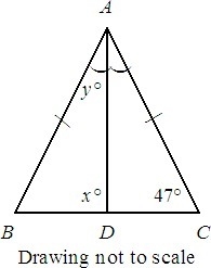 (PLEASE HELP) Find the values of x and y-example-1