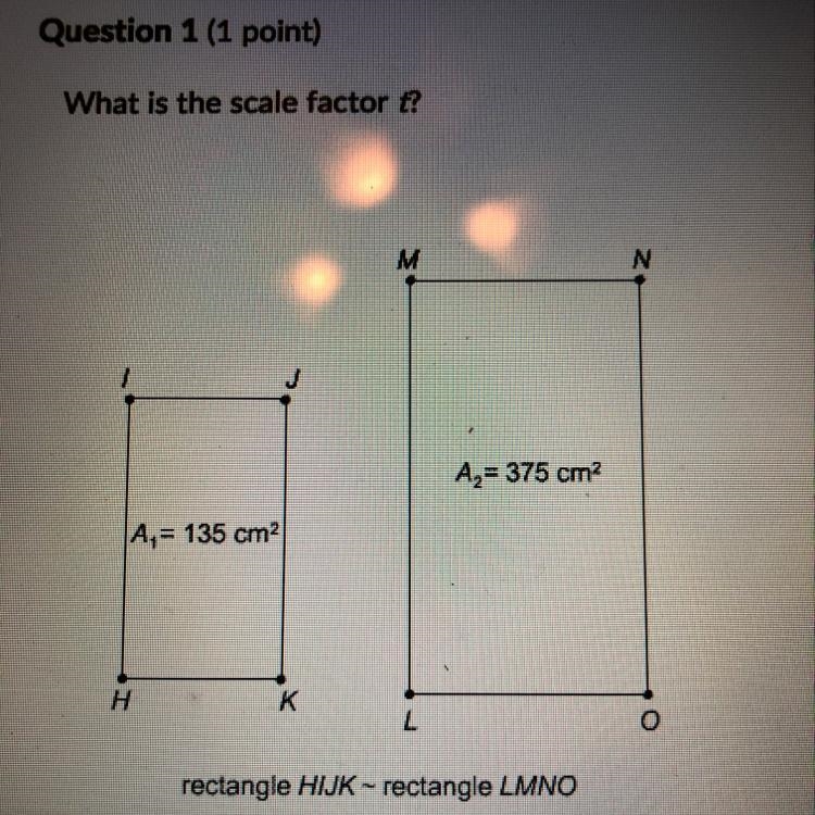 What is the scale factor t? A. 9/25 B. 25/9 C. 5/3 D. 3/5-example-1