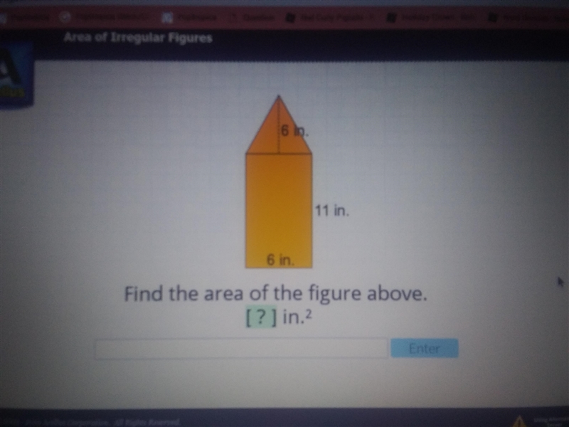 I'm not sure how to find the area above can someone explain?-example-1