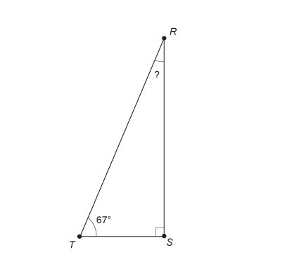 What is the measure of ∠R?-example-1