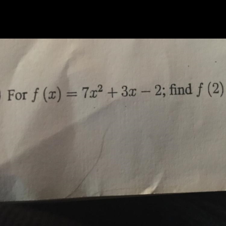 Find the range of the following function for the given value of the domain. Please-example-1