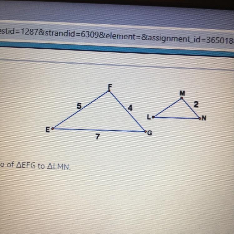 AEFG - ALMN. Find the ratio of AEFG to ALMN. A)1:4 B)1:2 C)2.1 D)4:1-example-1