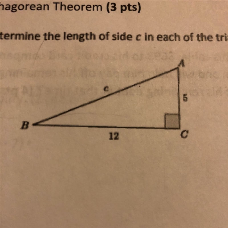 Determine the length of side c??-example-1