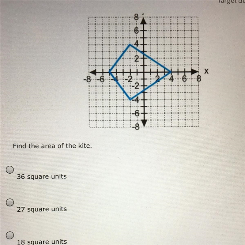 Find the area of the kite-example-1