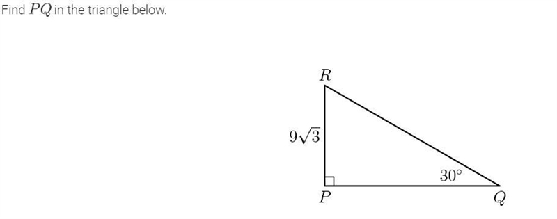 How do I find PQ in the triangle below?-example-1