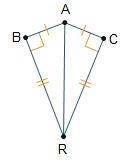 Which congruence theorems can be used to prove ΔABR ≅ ΔACR? Select three options. Triangles-example-1