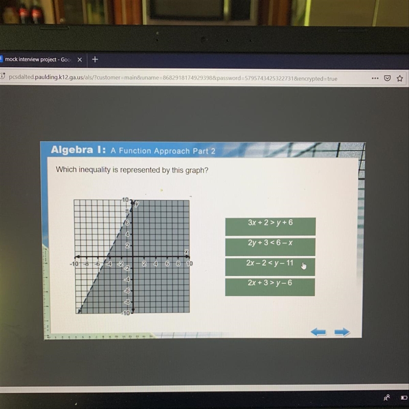 Which inequality is represented by this graph?-example-1