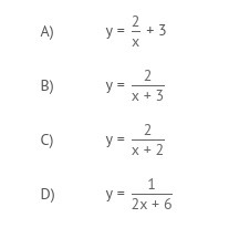 25 points If ƒ(x) = 1/x, which equation represents the f transformed as follows: 2ƒ(x-example-1