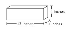 A rectangular prism is shown. What is the volume, in cubic inches, of this rectangular-example-1