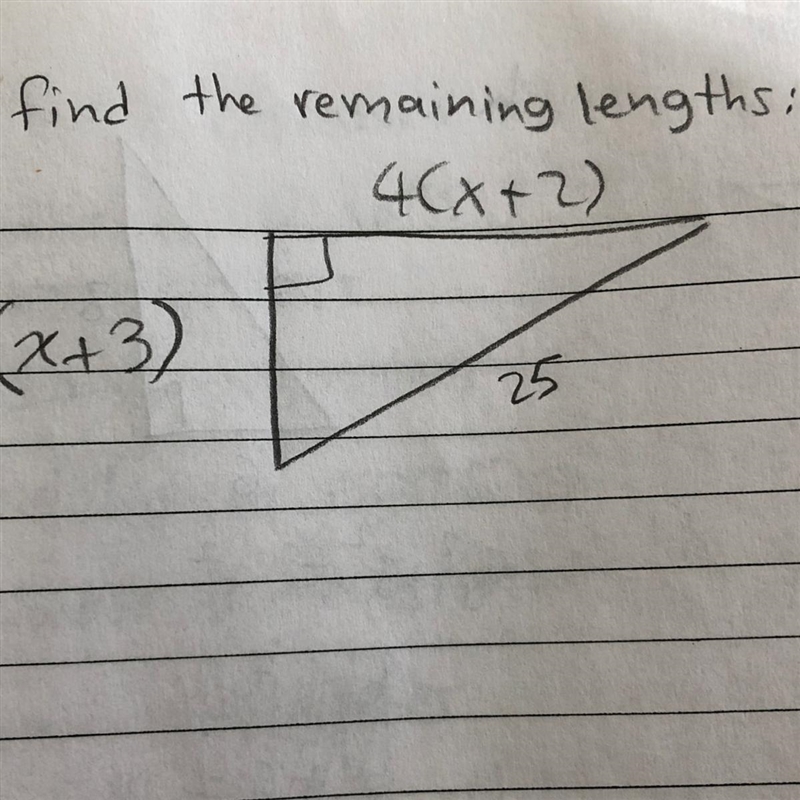 Please help on this pythagorean question, find x.-example-1