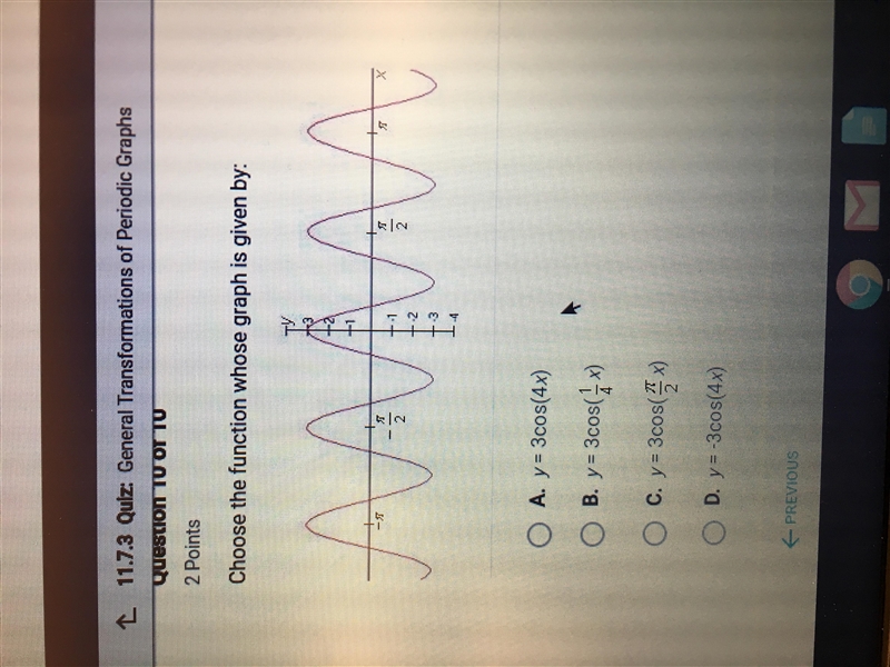 PLEASE HELP: Choose the function whose graph is given by:-example-1