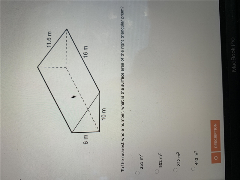 To the nearest whole number, what is the surface area or the right triangular prism-example-1