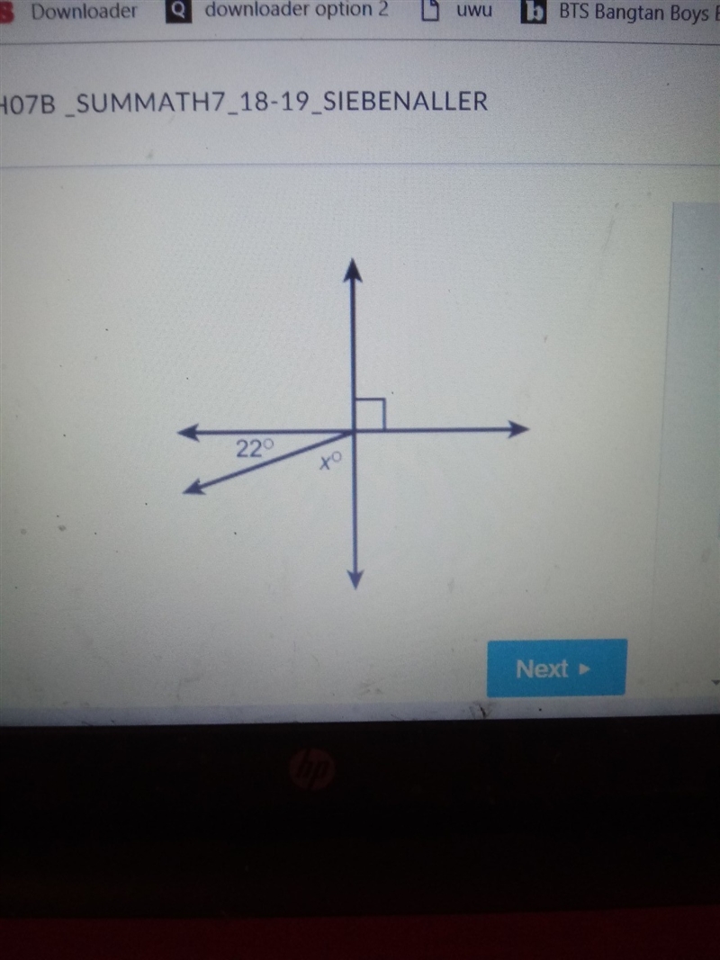 What is the value of x in the figure? enter your answer in the Box 22. please help-example-1