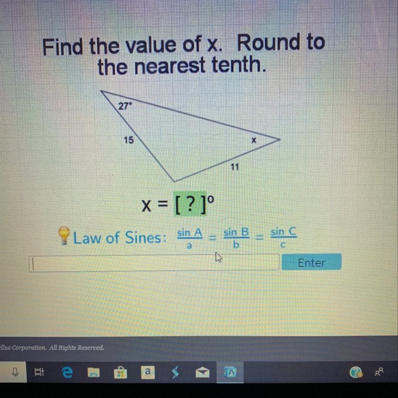 Find the value of x round to the nearest tenth-example-1