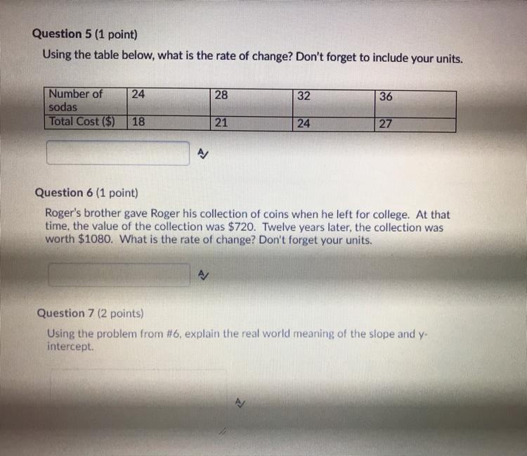 How do I solve rate of change problems? (With picture) thanks! **please help me understand-example-1