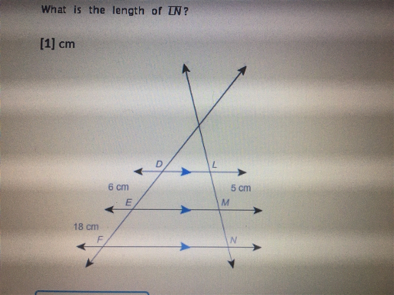 What is the length of LN?-example-1