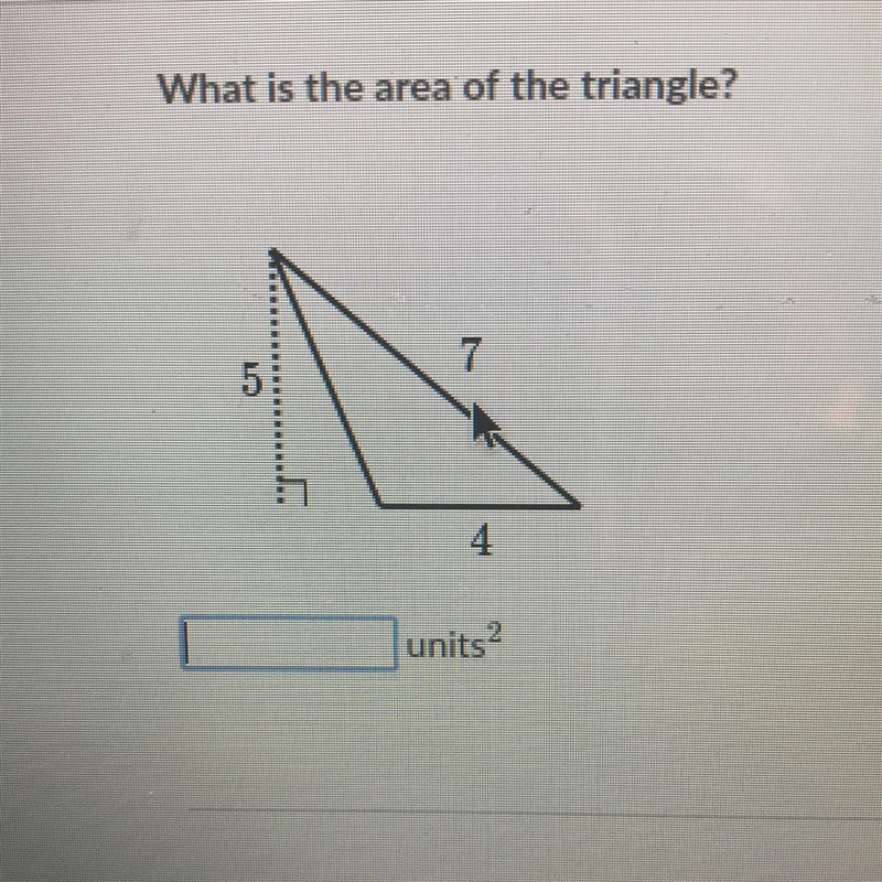 What is the area of the triangle-example-1