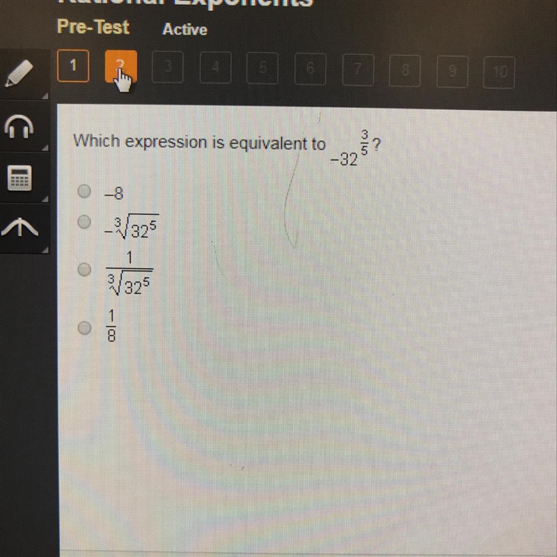 Which is equivalent?-example-1