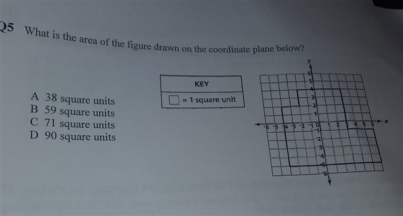 What is the area of the figure drawn on the coordinate plane below?​-example-1