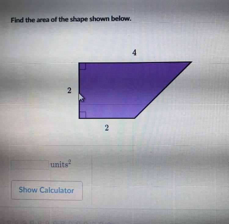 PLS HELP - what is the area of the shape?-example-1