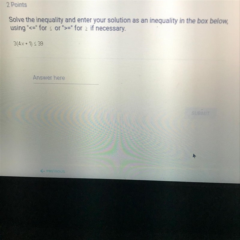 Solve the inequality 3(4x+1)<39-example-1