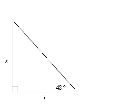 20 POINTS Find the value of x to the nearest tenth. 5.2 4.7 7.8 8.4-example-1