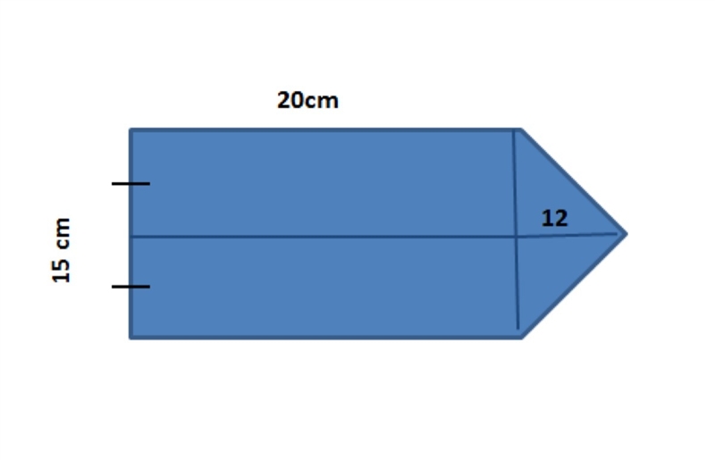 What is the area of the figure? A) 305 cm2 B) 315 cm2 C) 390 cm2 D) 400 cm2-example-1