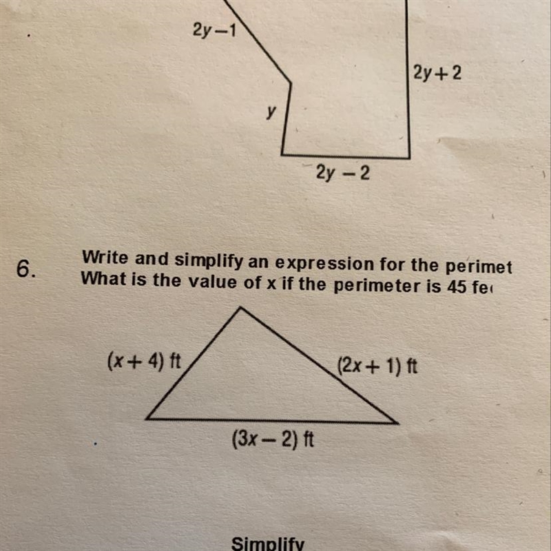 URGENT: How do you solve number 6?-example-1