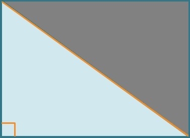 The area of a rectangle in 24 square units. A diagonal drawn from one corner to another-example-1