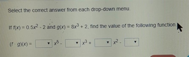 Select the correct answer from each drop-down menu. ​-example-1