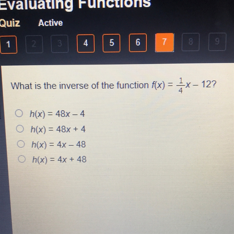 What is the inverse of the function ?-example-1