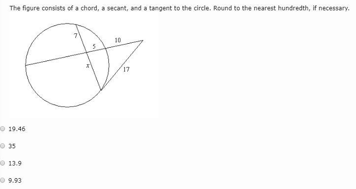 Find the value of x. If necessary, round your answer to the nearest tenth. The figures-example-1