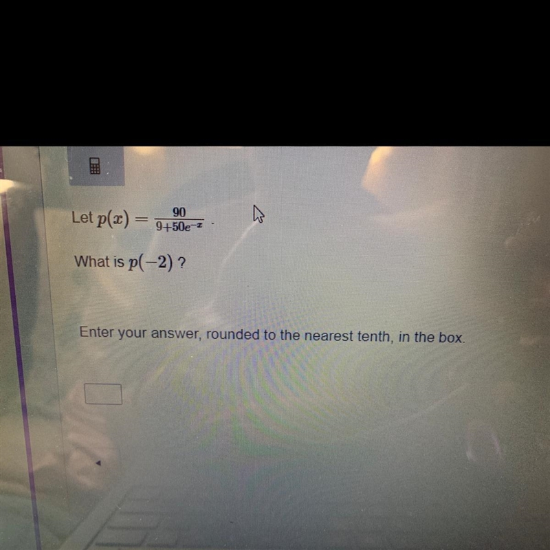 What is p(-2)? Rounded to the nearest tenth please:)-example-1