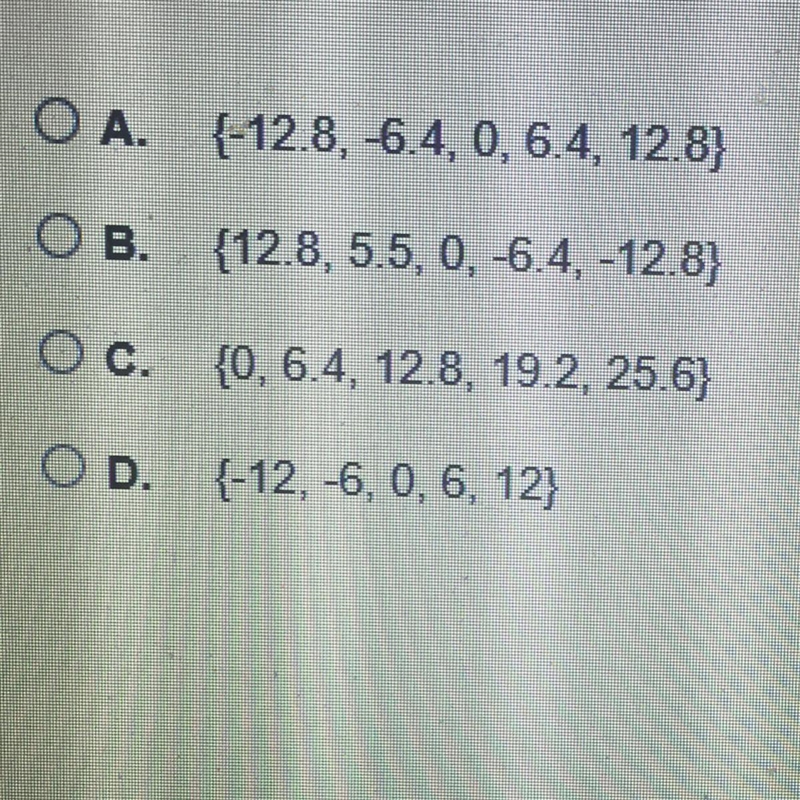 What is the range of the function f(x)=3.2x for the domain {-4,-2,0,2,4}-example-1