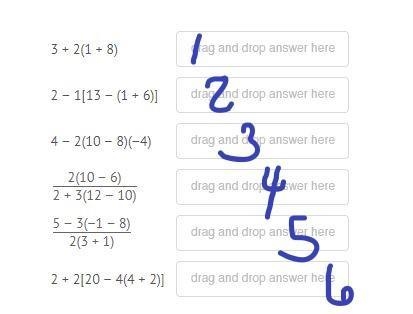 Order of Operations 4 Use the correct order of operations to evaluate each expression-example-1