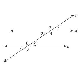 In the figure, a∥b and m∠3 = 34°. What is the m∠7 ? Enter your answer in the box.-example-1