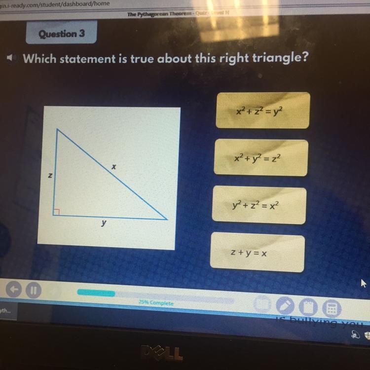 Which statement is true about this right angle ?-example-1