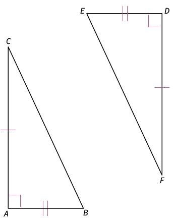 Look at the figures. How can you prove the triangles are congruent? It is not possible-example-1