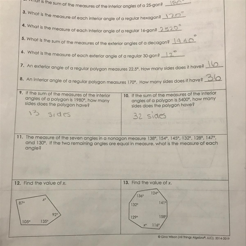 I need help on 11-13 please i need this done asap! Can someone help me out-example-1