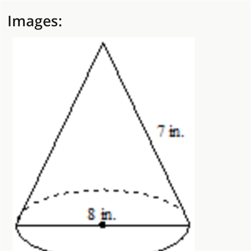 What is the surface area of the cone? (Use 3.14 for π.)-example-1