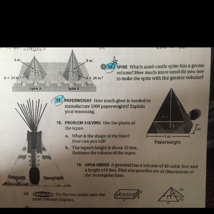 Pleaseeeeee help on 16 and 17!!-example-1